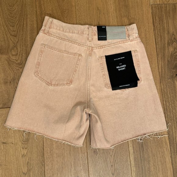 Women's Outland Denim Organic Cotton Dia Jean Shorts in Peachy Keen Size 28 - Picture 5 of 14